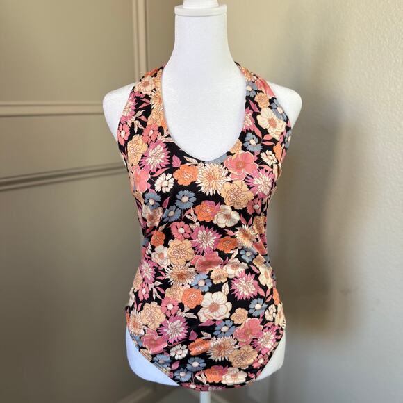 NWT Lulus Floral Bodysuit Size M Super Soft -K0206 - Picture 1 of 7